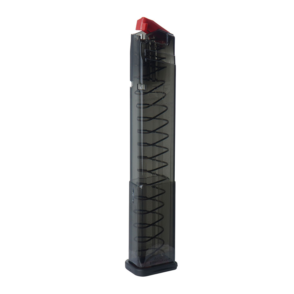 ETS - Polymer Magazine For Sig Sauer 320 - 9x19 mm - 30 Rounds - Carbon Smoke Series - SMK-SG9-320-30,