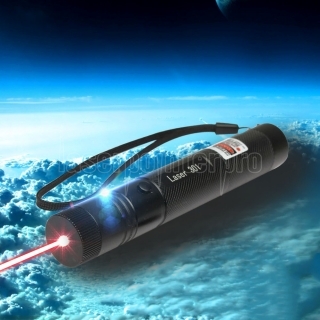 Laser 301 1000mW 650nm Red Beam Laser Pointer Pen - High Power Single-Point Black Laser