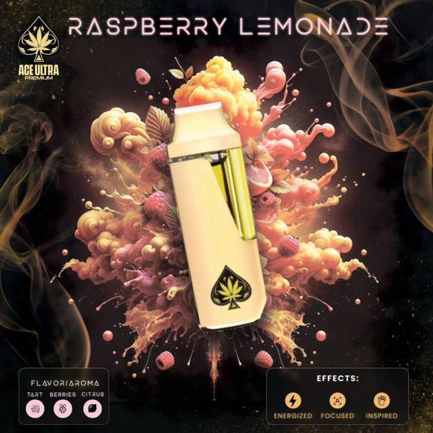 RASPBERRY LEMONADE Vape Cartridge | Ace of Spades #1 Cannabis Brand