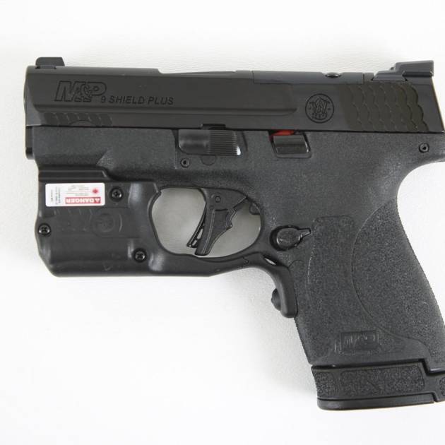 Smith & Wesson M&P Shield Plus 9mm Pistol with Green CT Laserguard Pro - Semi Auto Concealed Carry