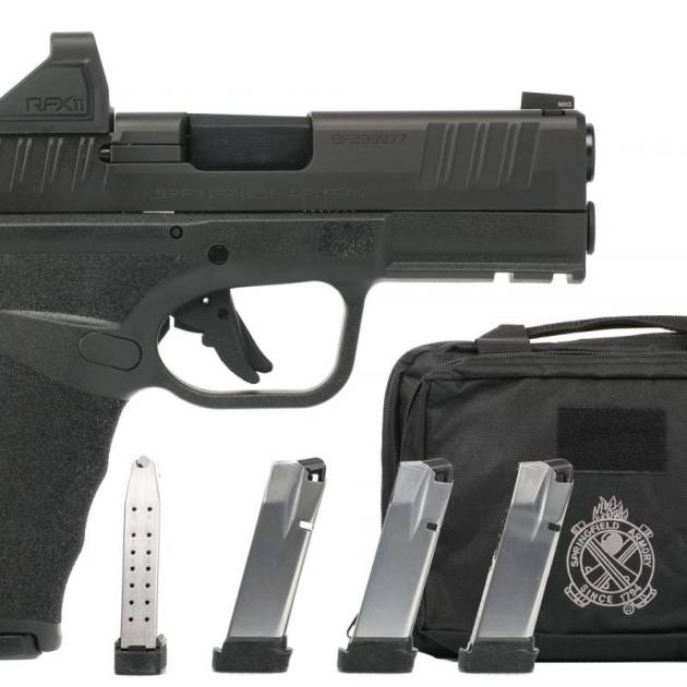Springfield Armory Hellcat Pro 9mm Pistol - Gear Up Package with 5 Mags, Soft Case & Viridian Red Dot Sight